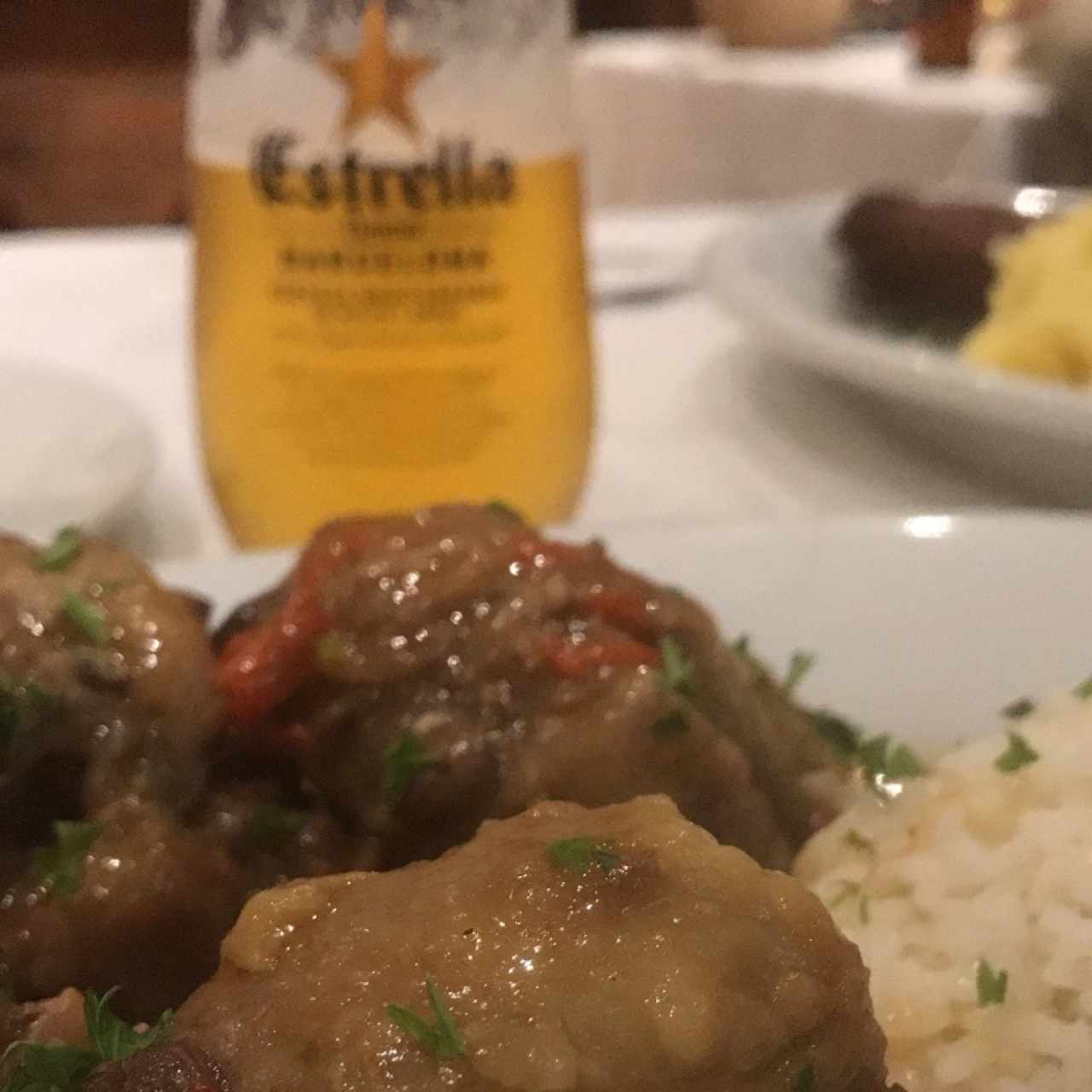 rabo de toro con arroz blanco 