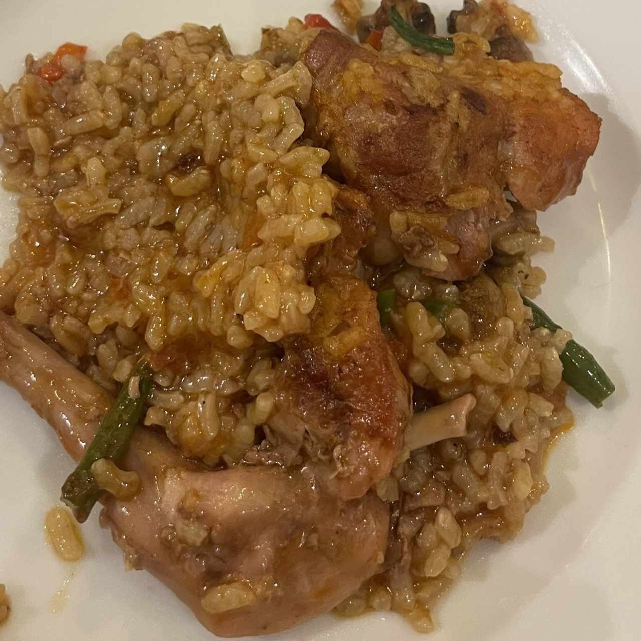 Paella de conejo