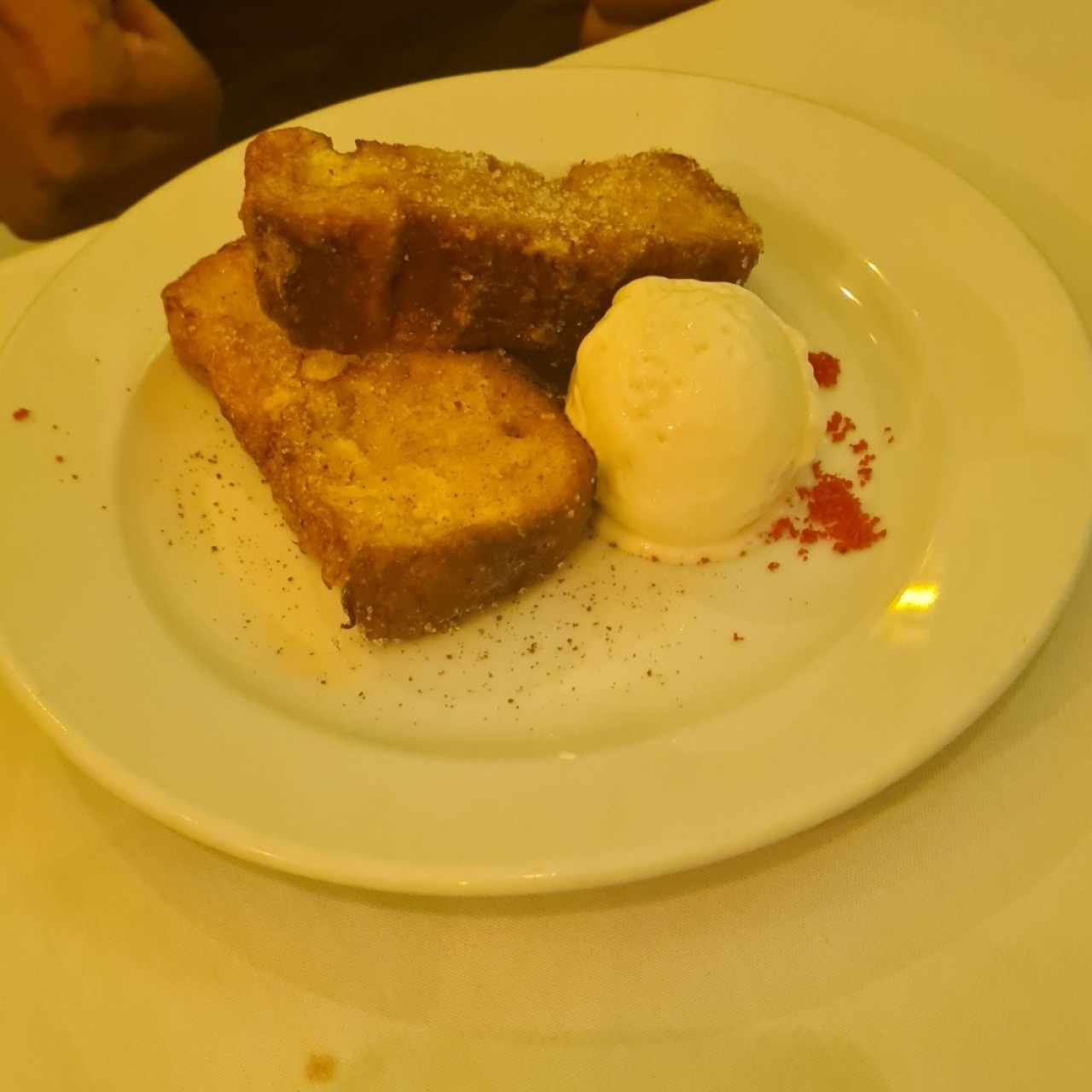 Torrejitas con helado