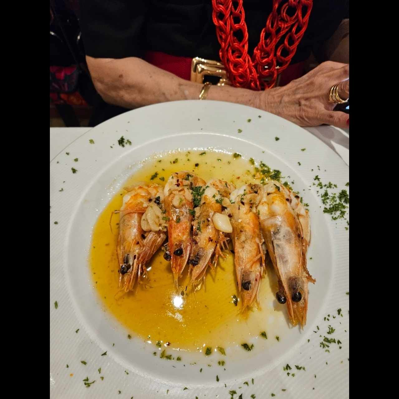 langostinos al ajillo