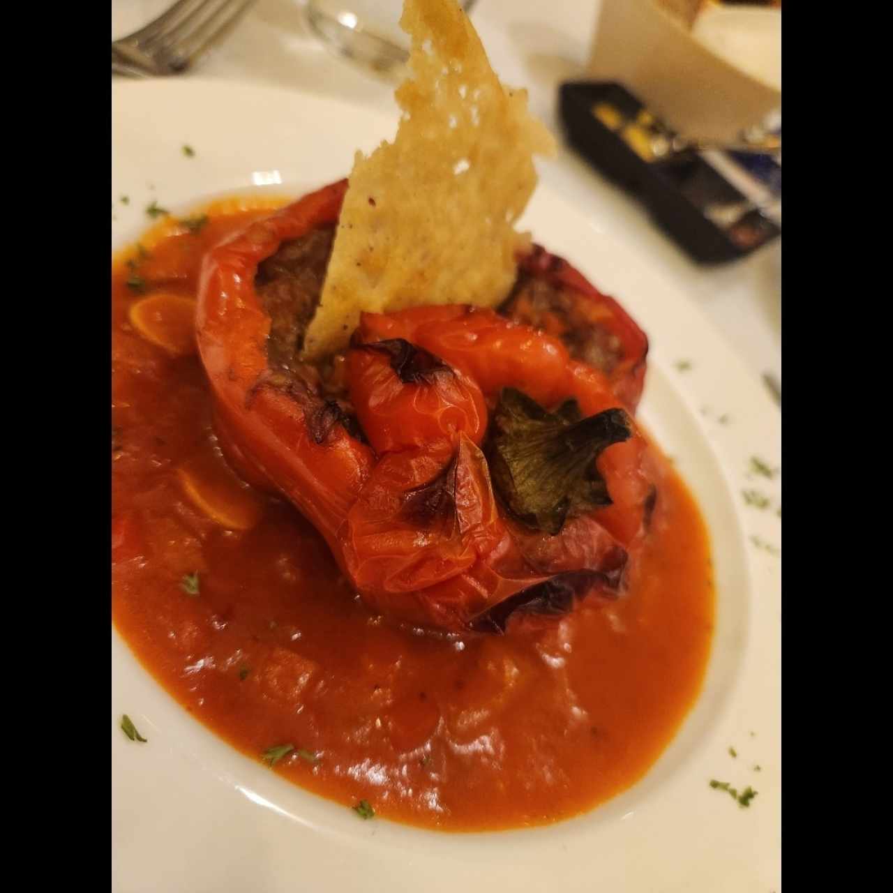 Pimenton relleno de cordero