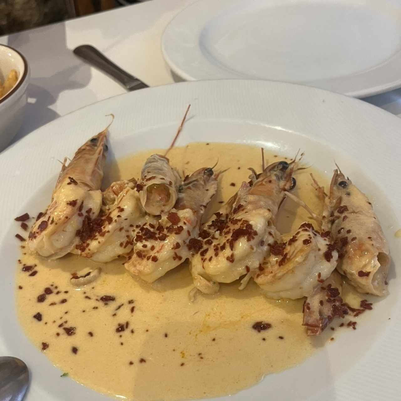 Gambas al Ajillo o Enchiladas