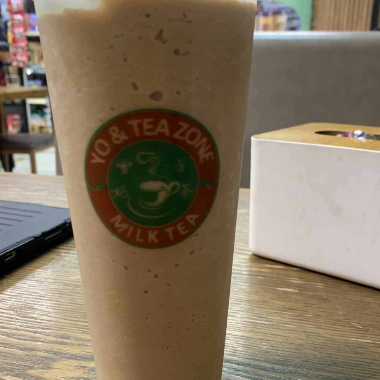 Frappé de cafe con leche deslactosada 