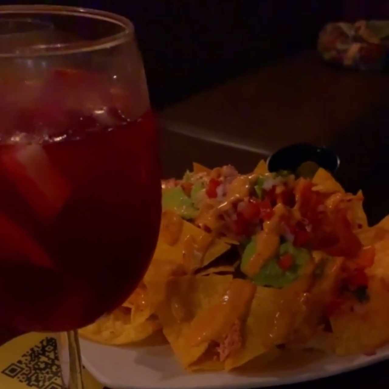 nachos y sangria 