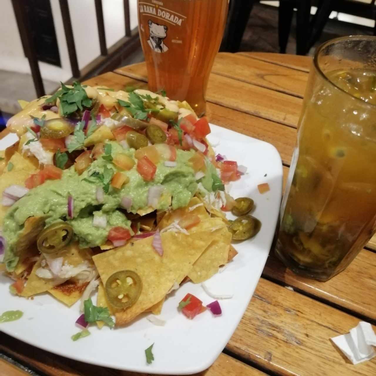 Nachos de pollo 