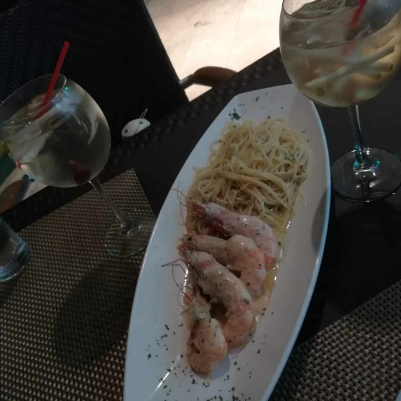 langostinos al coñac