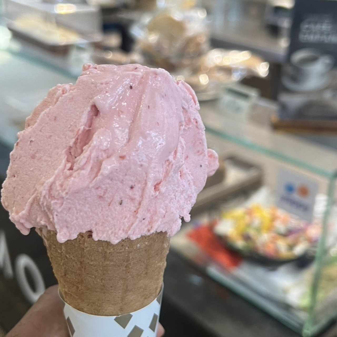 Helado de fresa 
