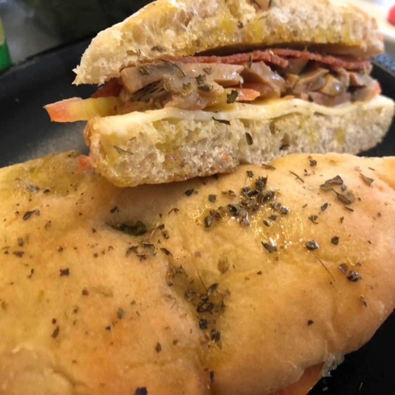 panini con salchichón picante