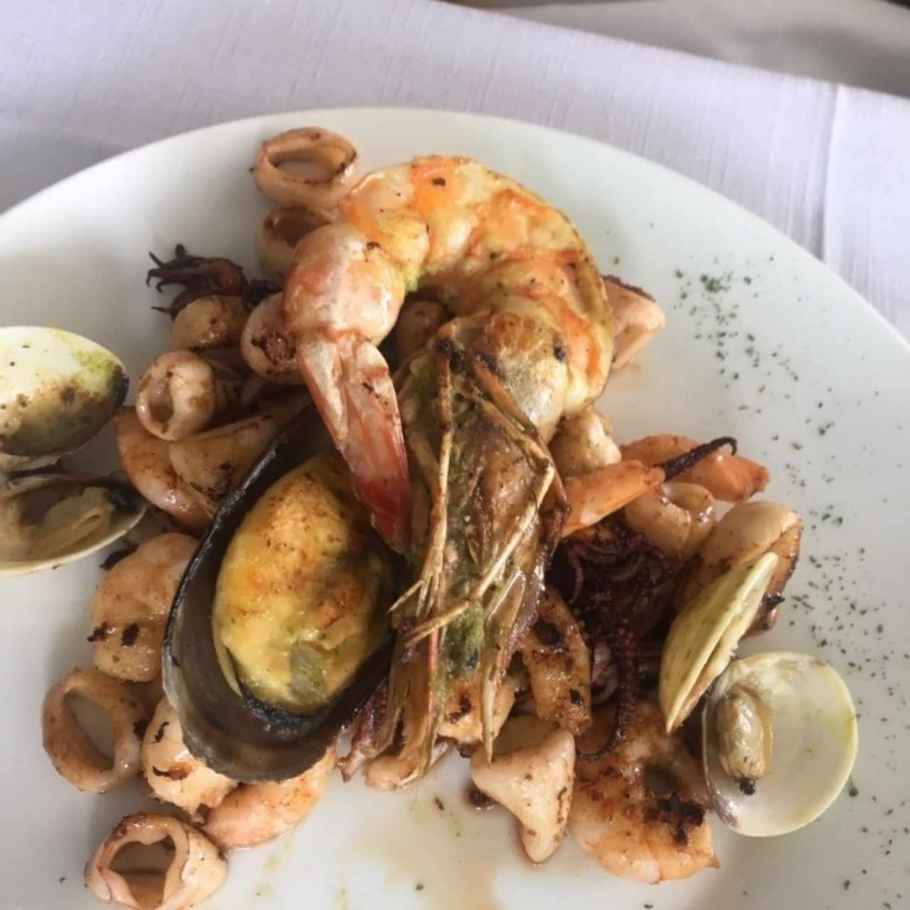 plancha de mariscos