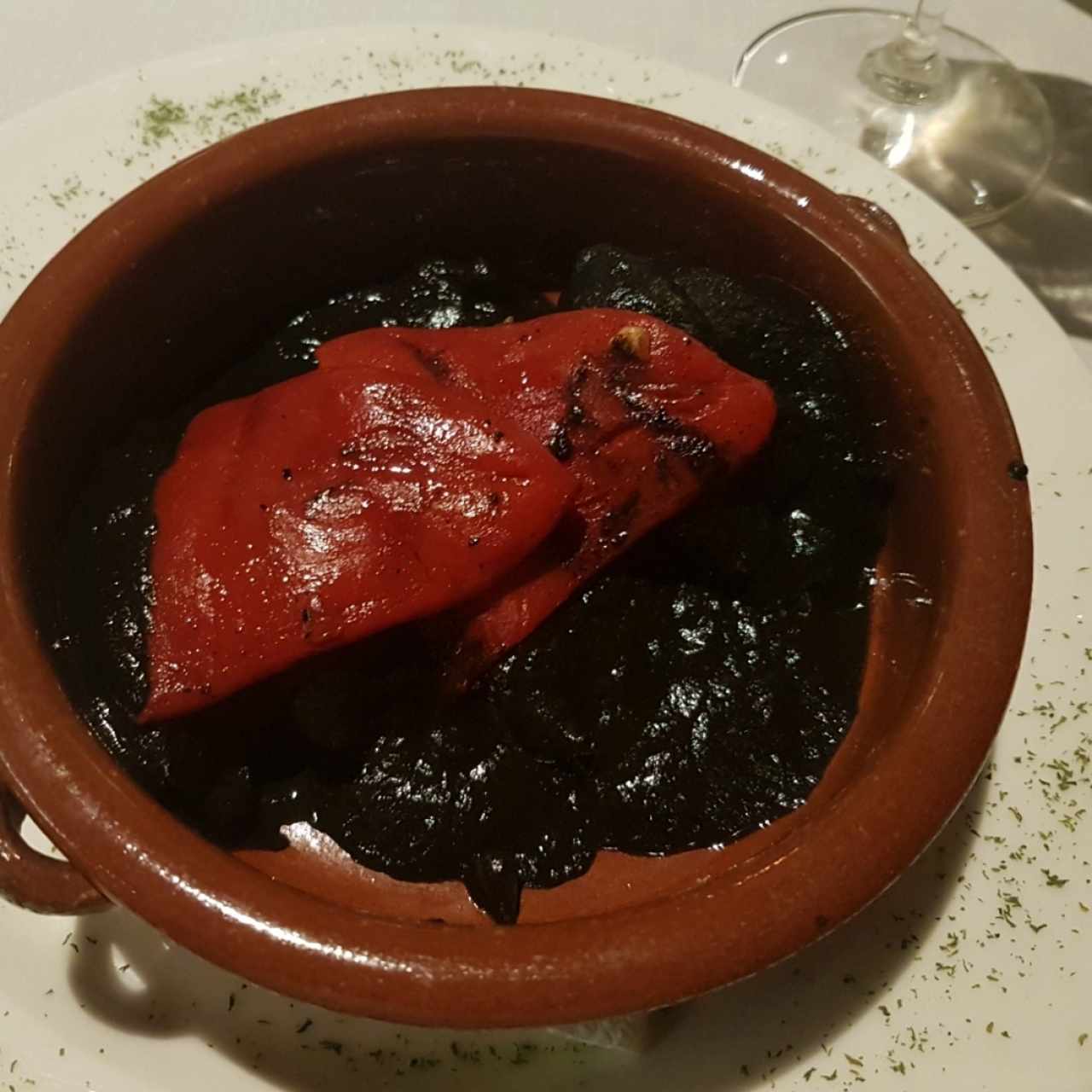chipirones rellenos en su tinta 