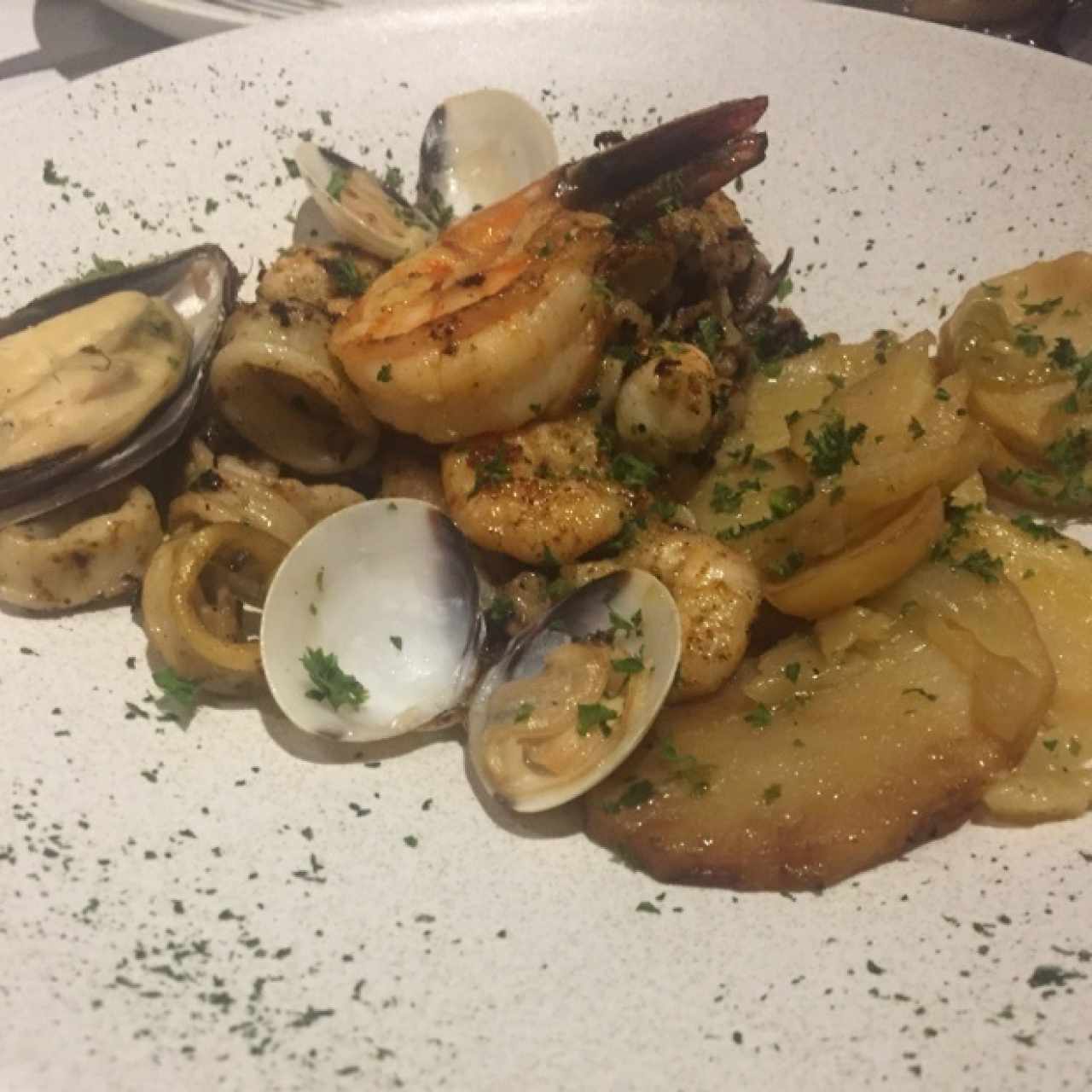 plancha de mariscos 