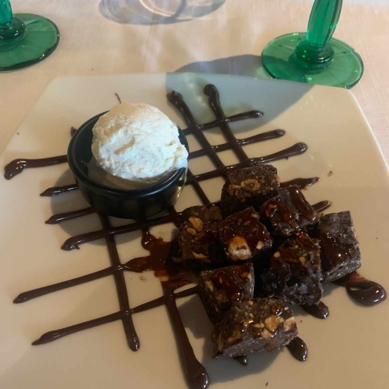 Turrón De Chocolate Con Helado A La Miel De Naranja
