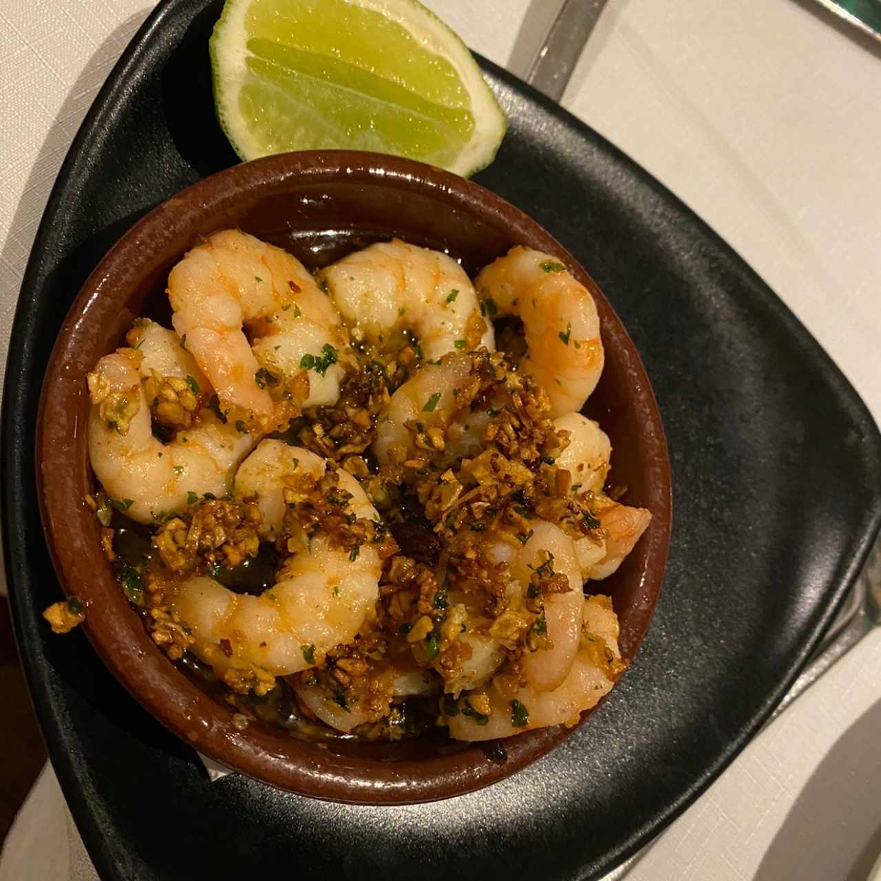 Entrantes Calientes - Camarones Al Ajillo