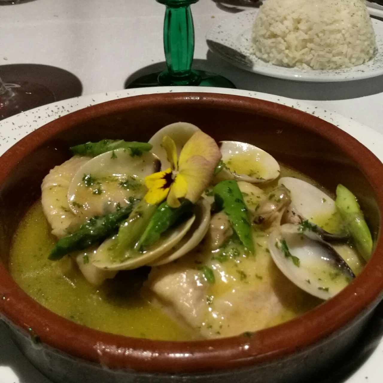 corvina en salsa verde