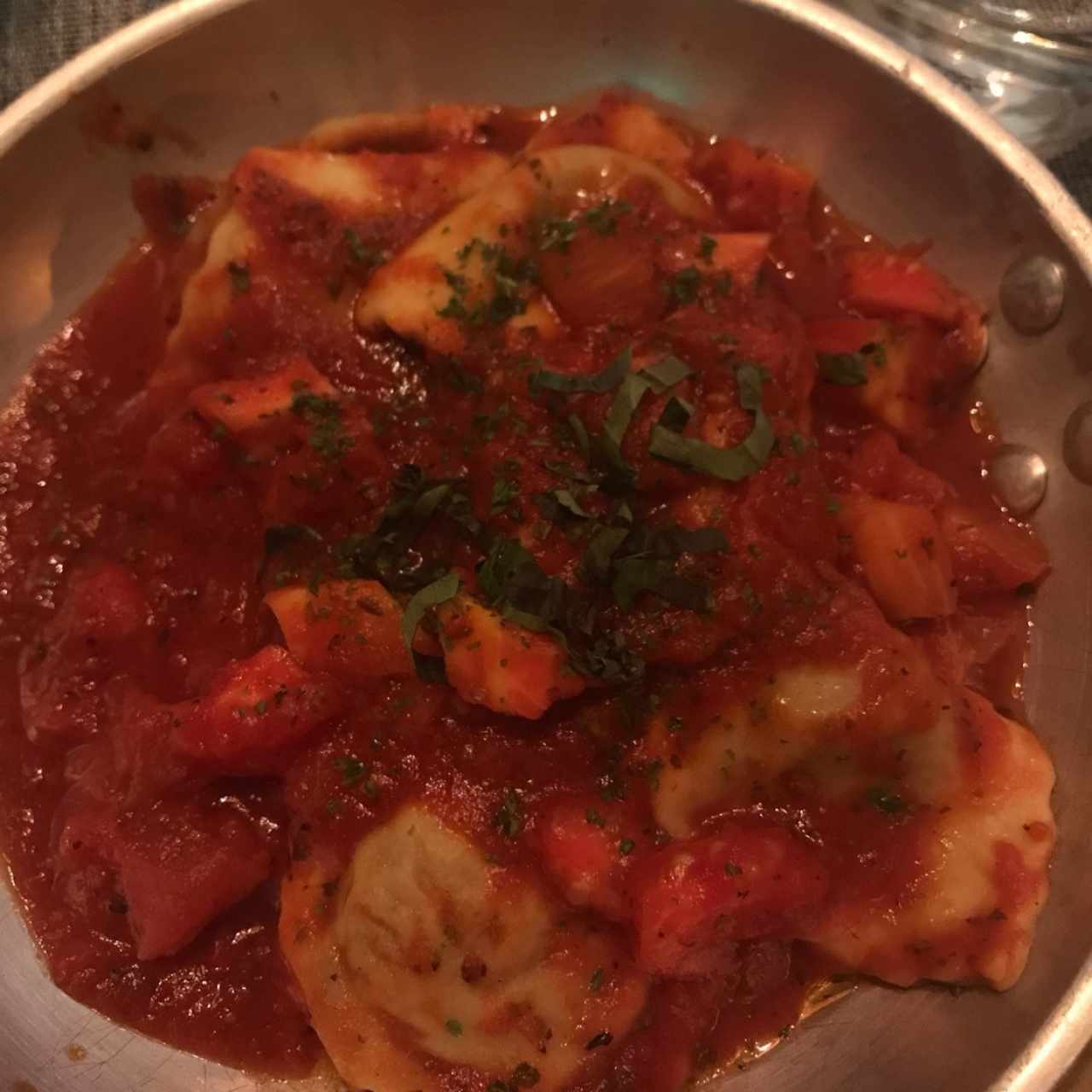 Ravioli de Berenjena a la Pizzaiola