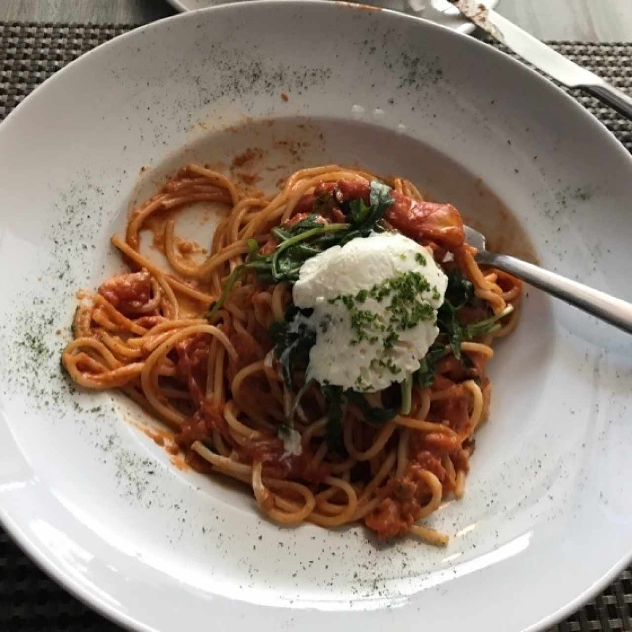 spaghetti a la Caprina 