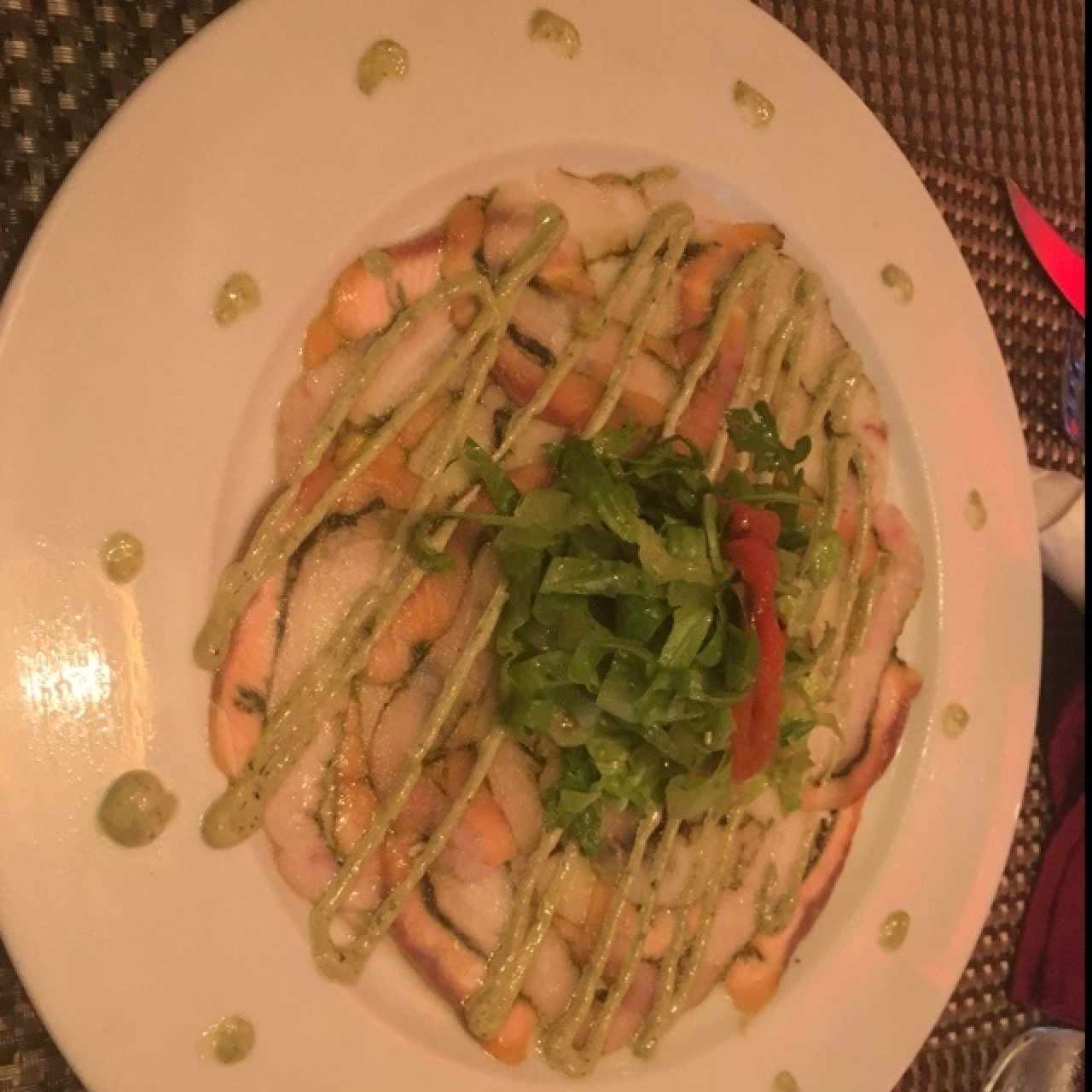 Antipasti - Carpaccio Strega