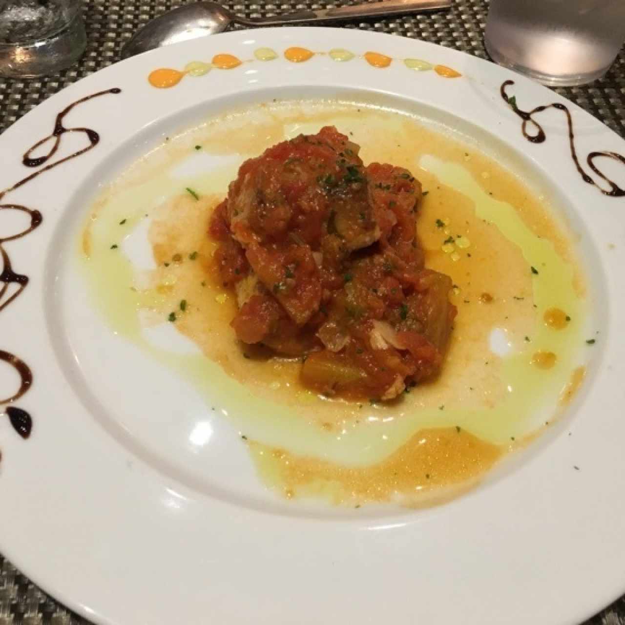 Filete de Corvina a la Livornesa