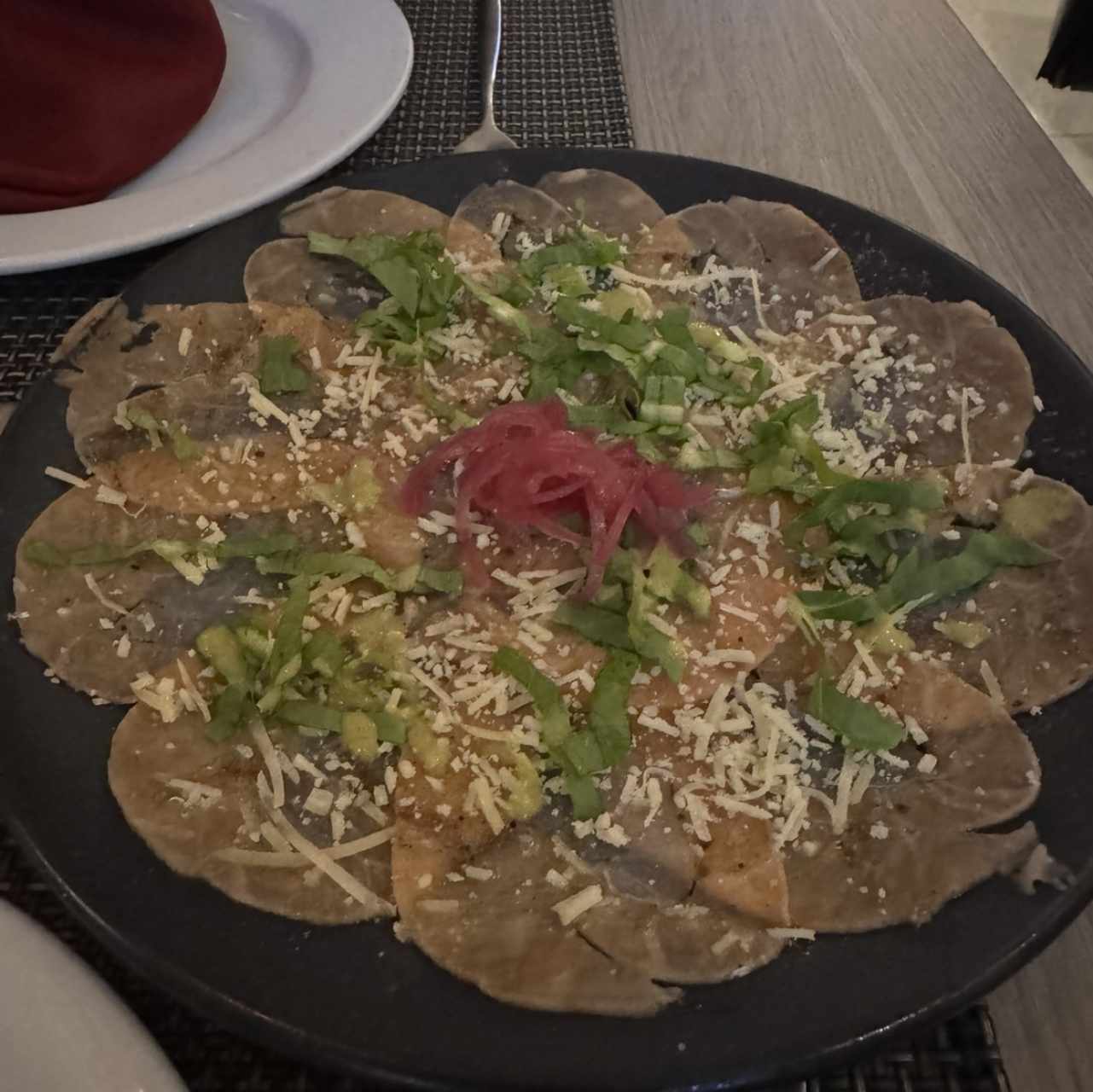 Entrantes - Carpaccio Strega