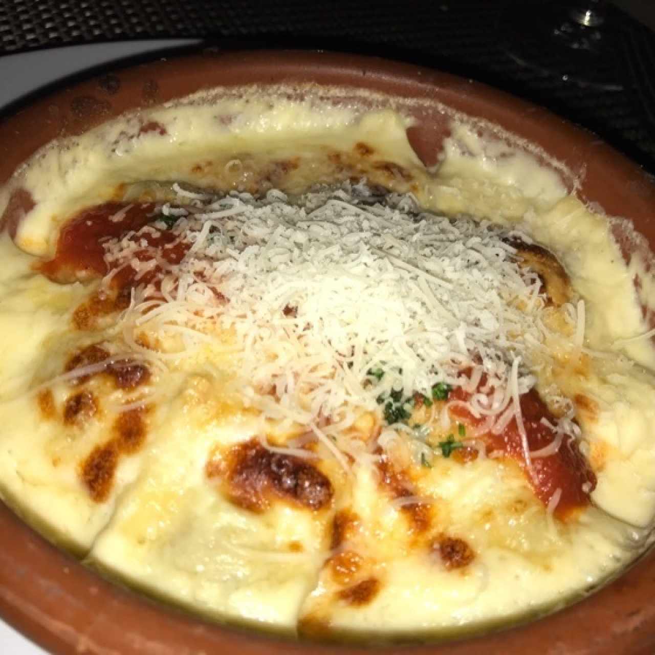 Ravioli de Carne al Graten