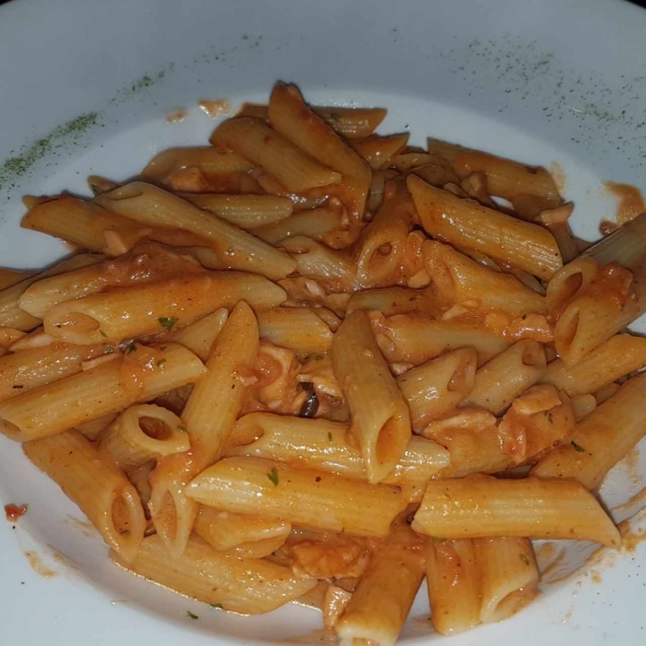 penne con salmon