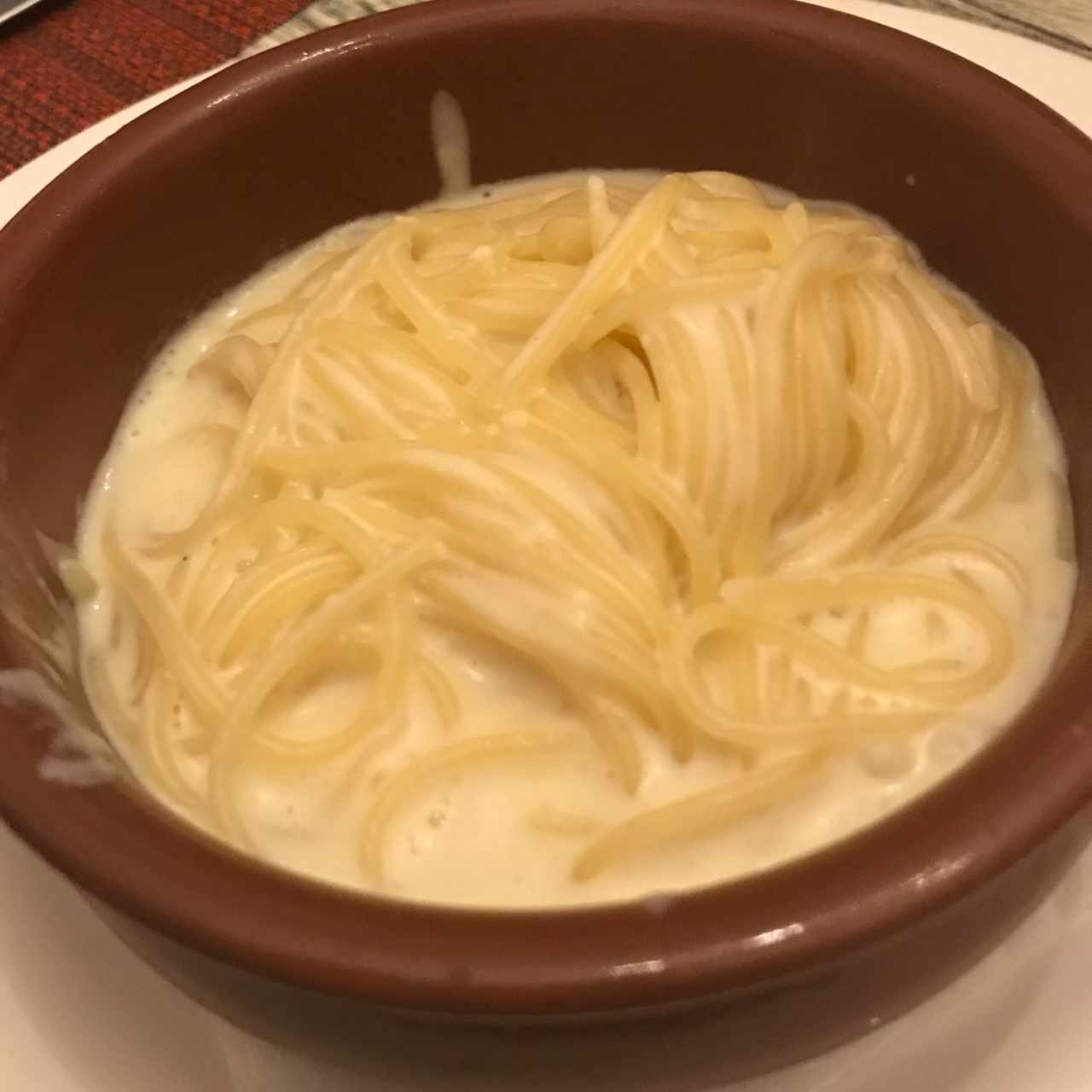 Pasta a la crema
