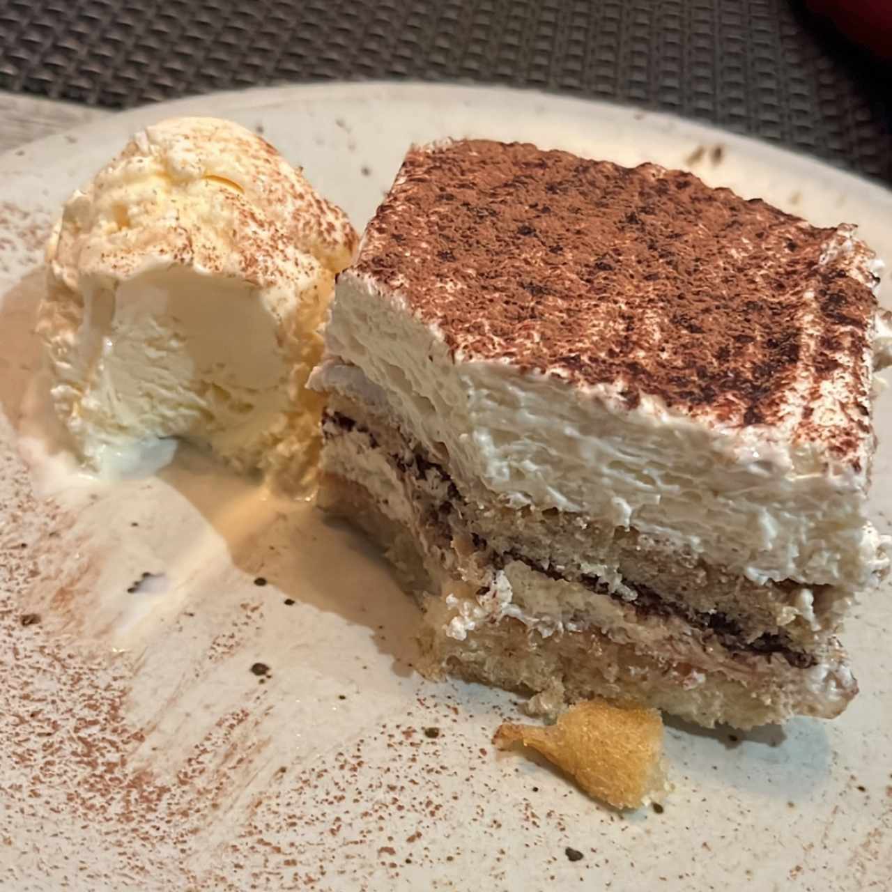 Tiramisu con helado