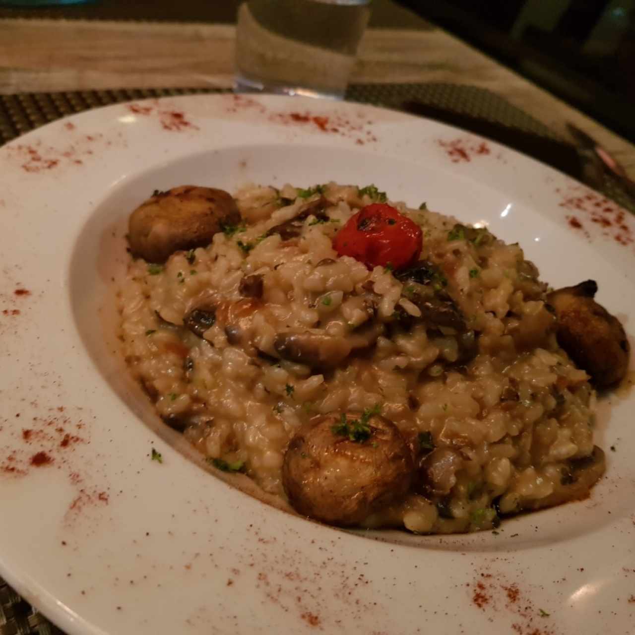 risoto de hongos