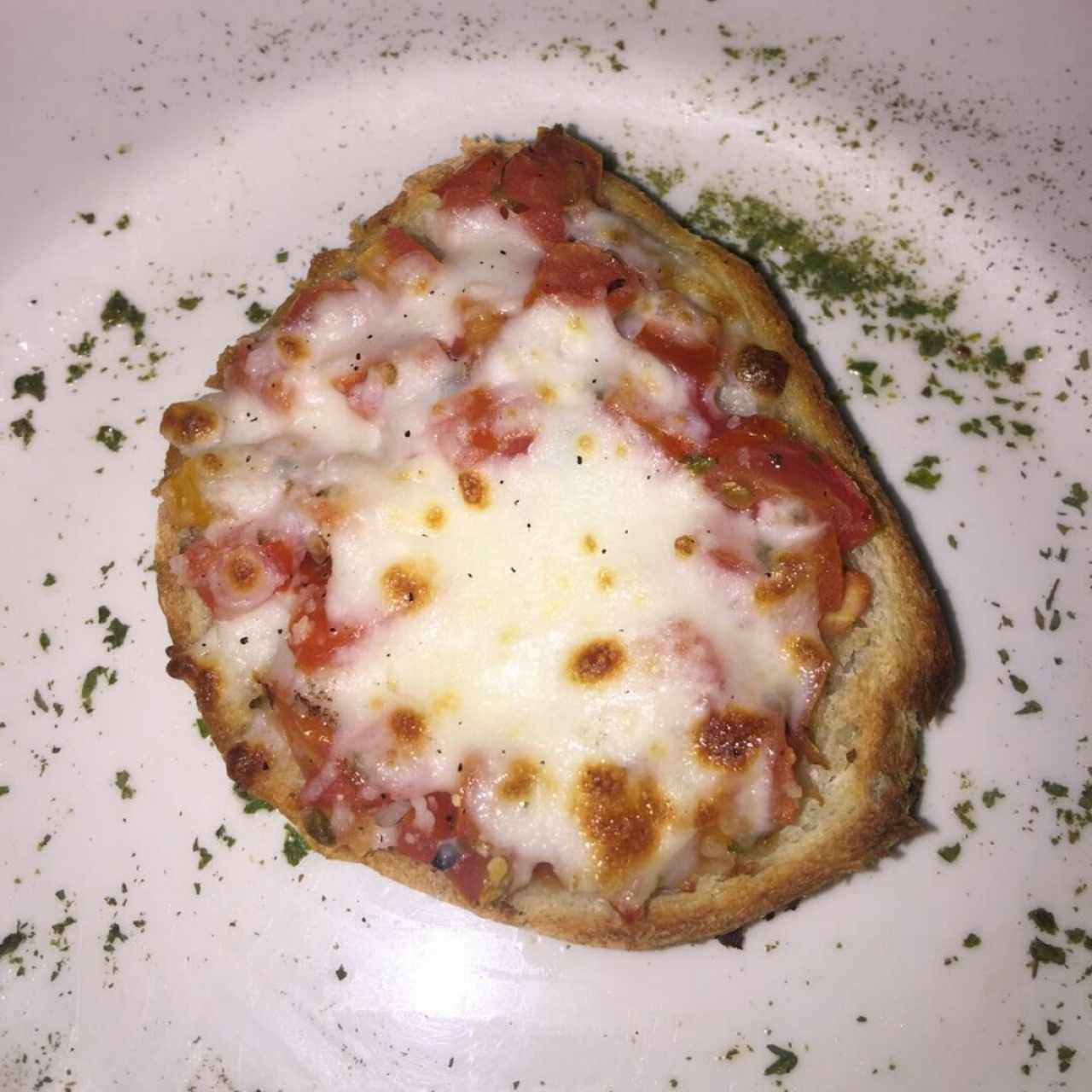 Antipasti - Bruschetta al Pomodoro gratinada