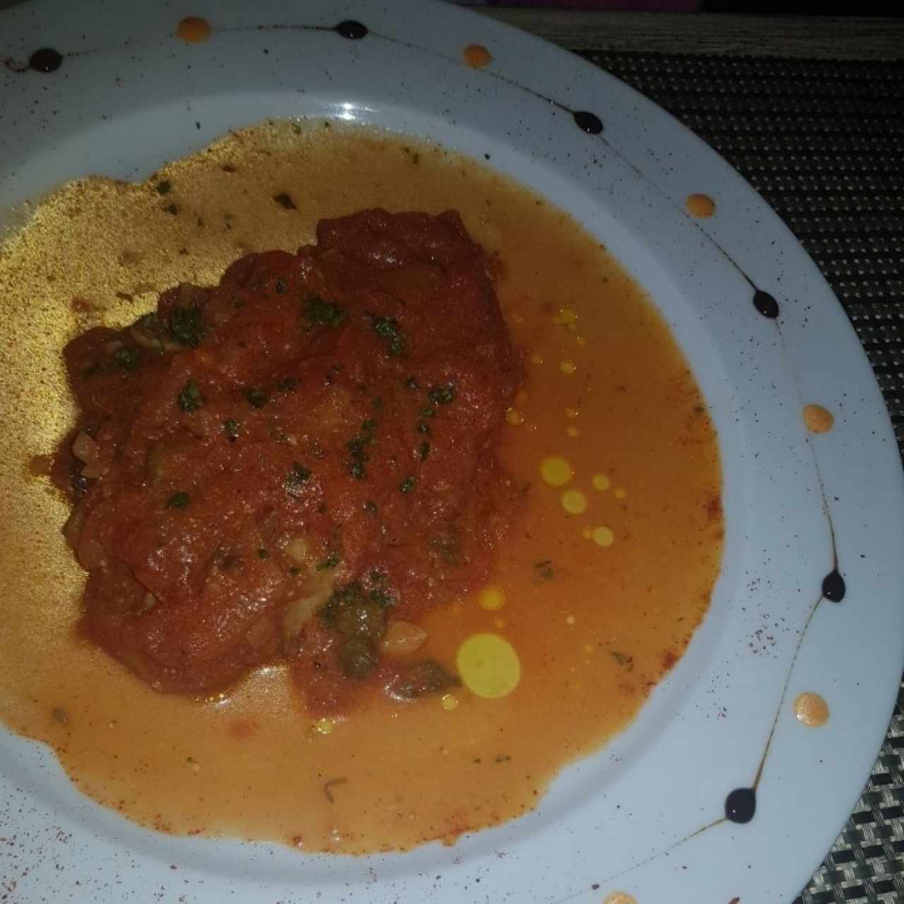 Filete de Corvina a la Livornesa