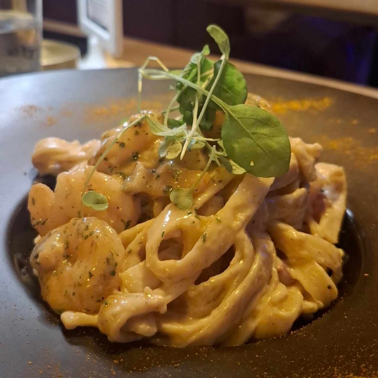 Fetuccini Strega Extra Camarones