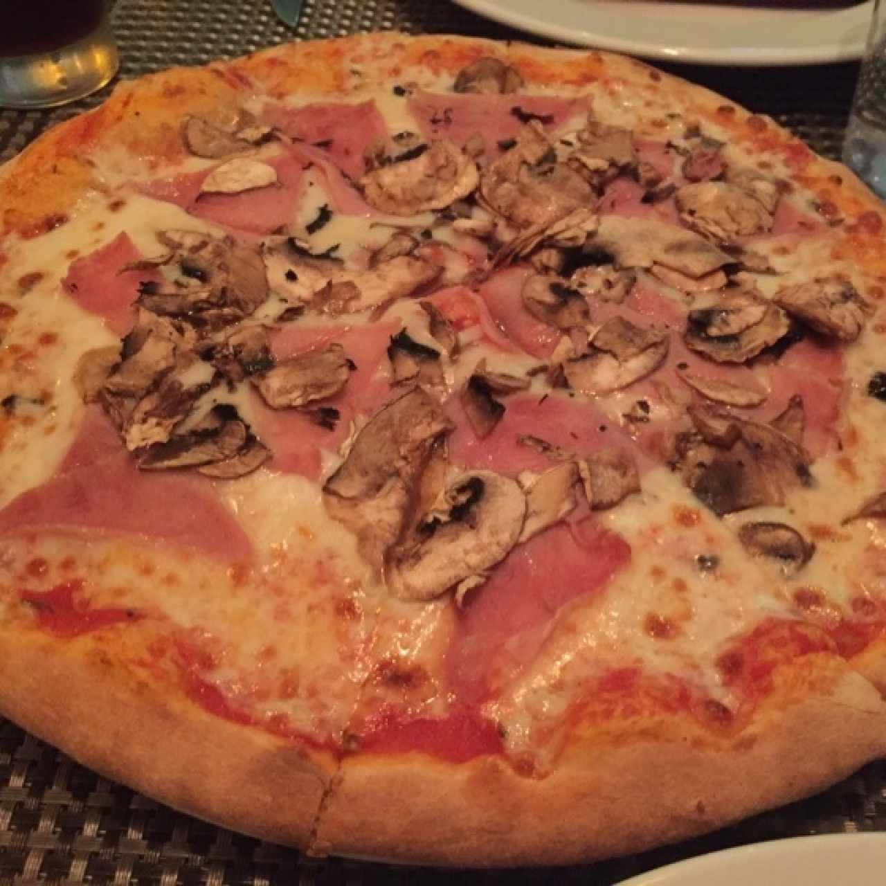 Jamón Cocido y champiñones