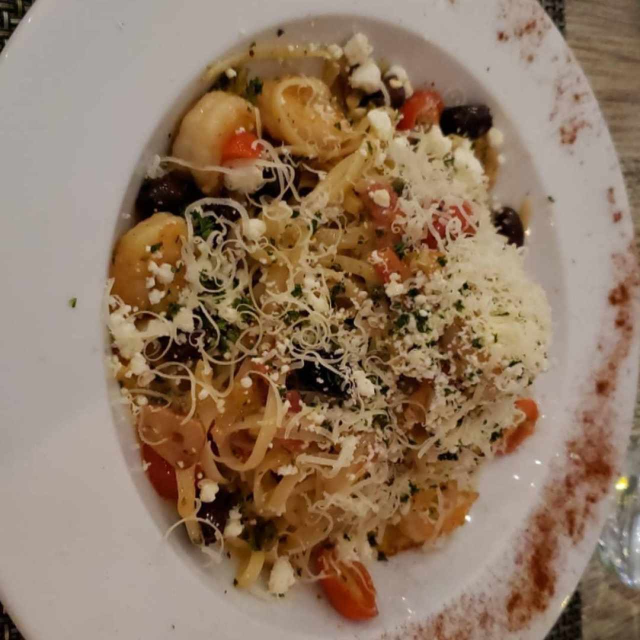 linguini a la griega