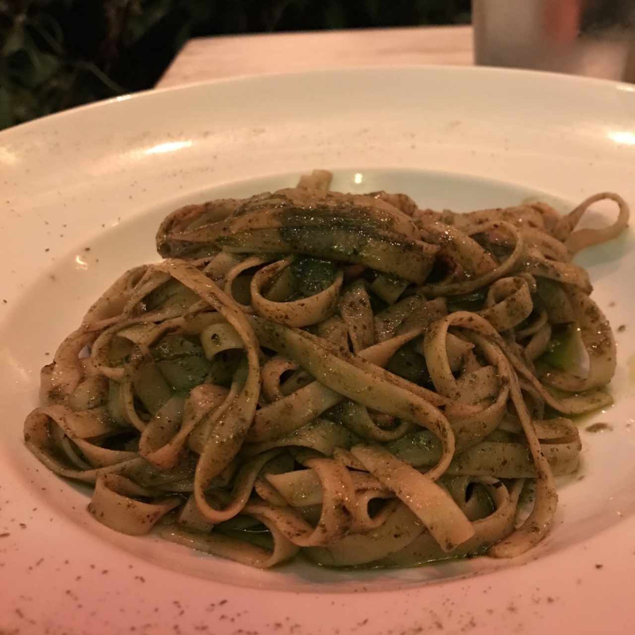Fettuccine al pesto
