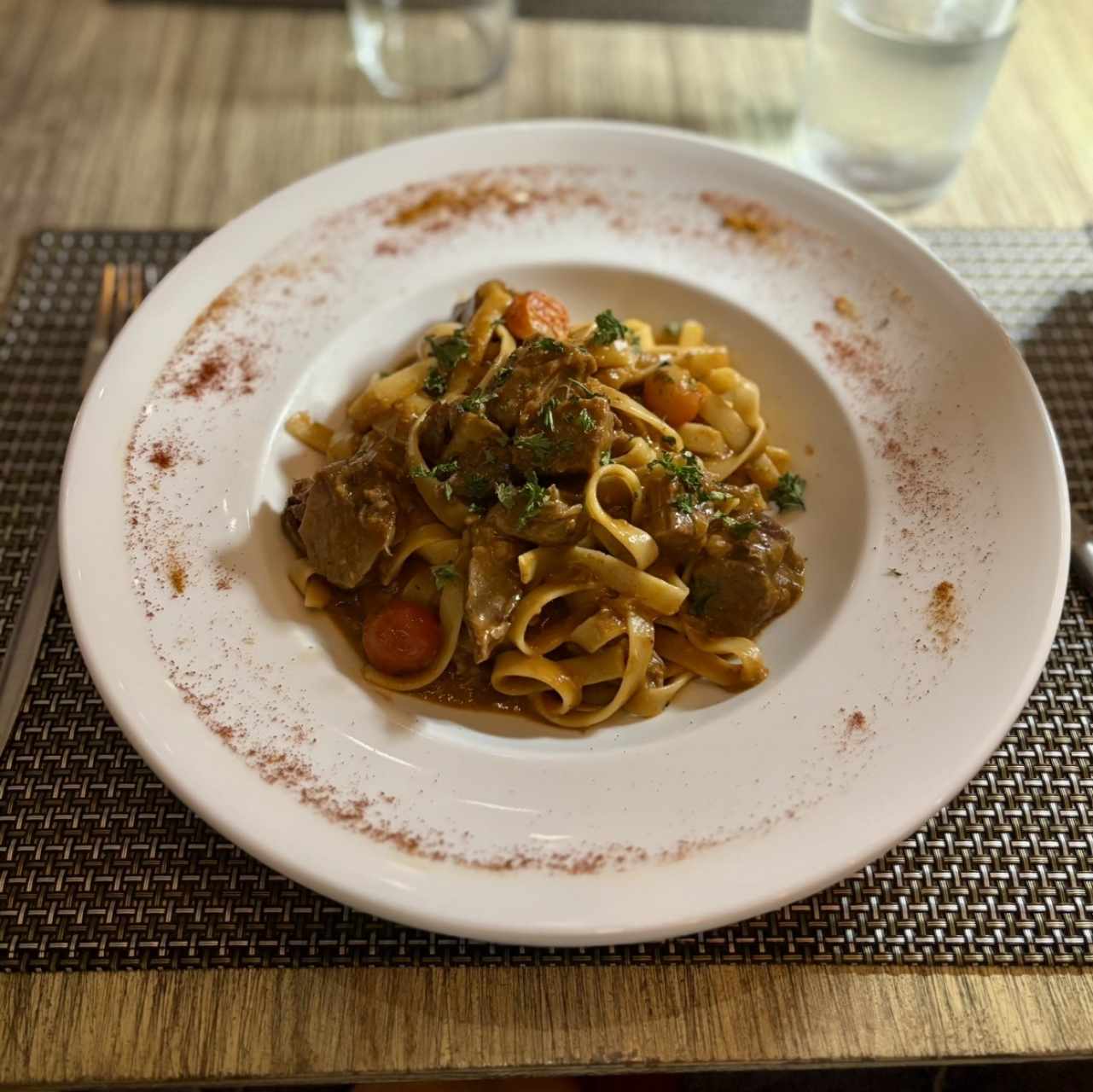 Fetuccini en Estofado de Shorts Ribs