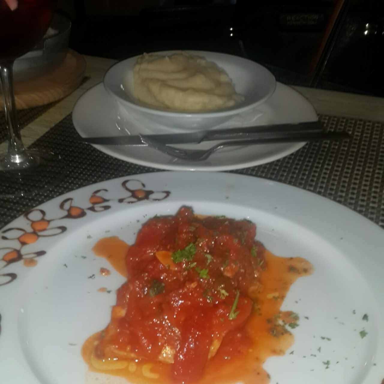 Filete de Corvina a la Livornesa
