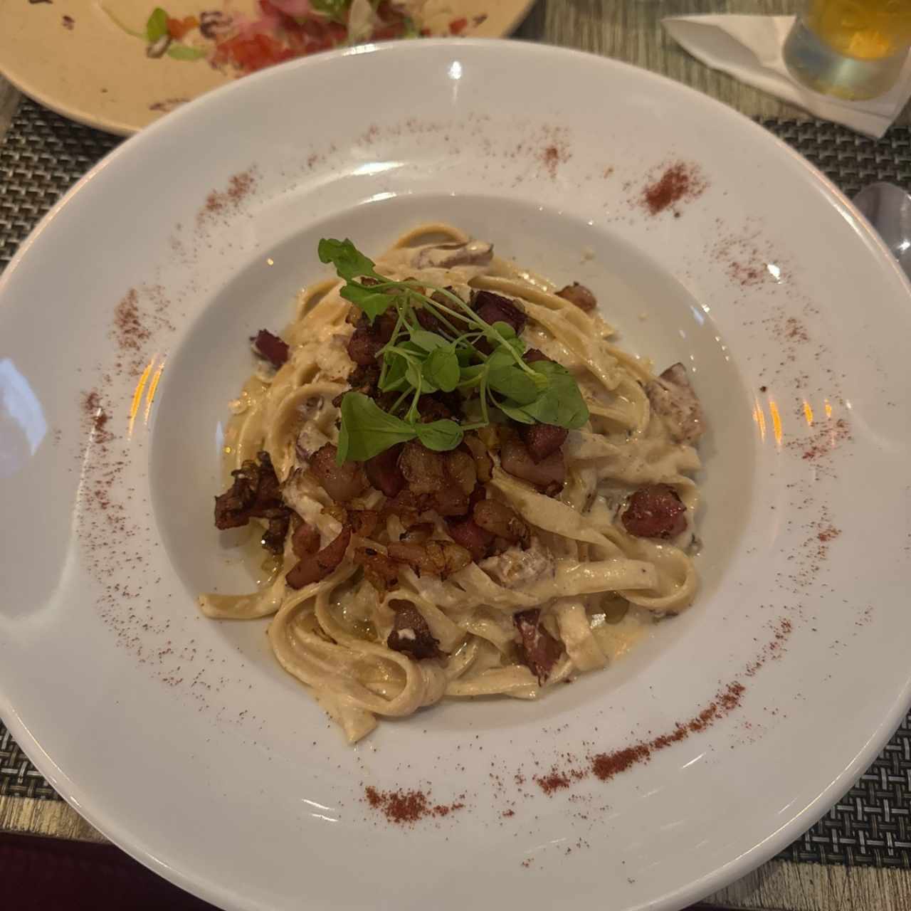 Fettuccini a la carbonara