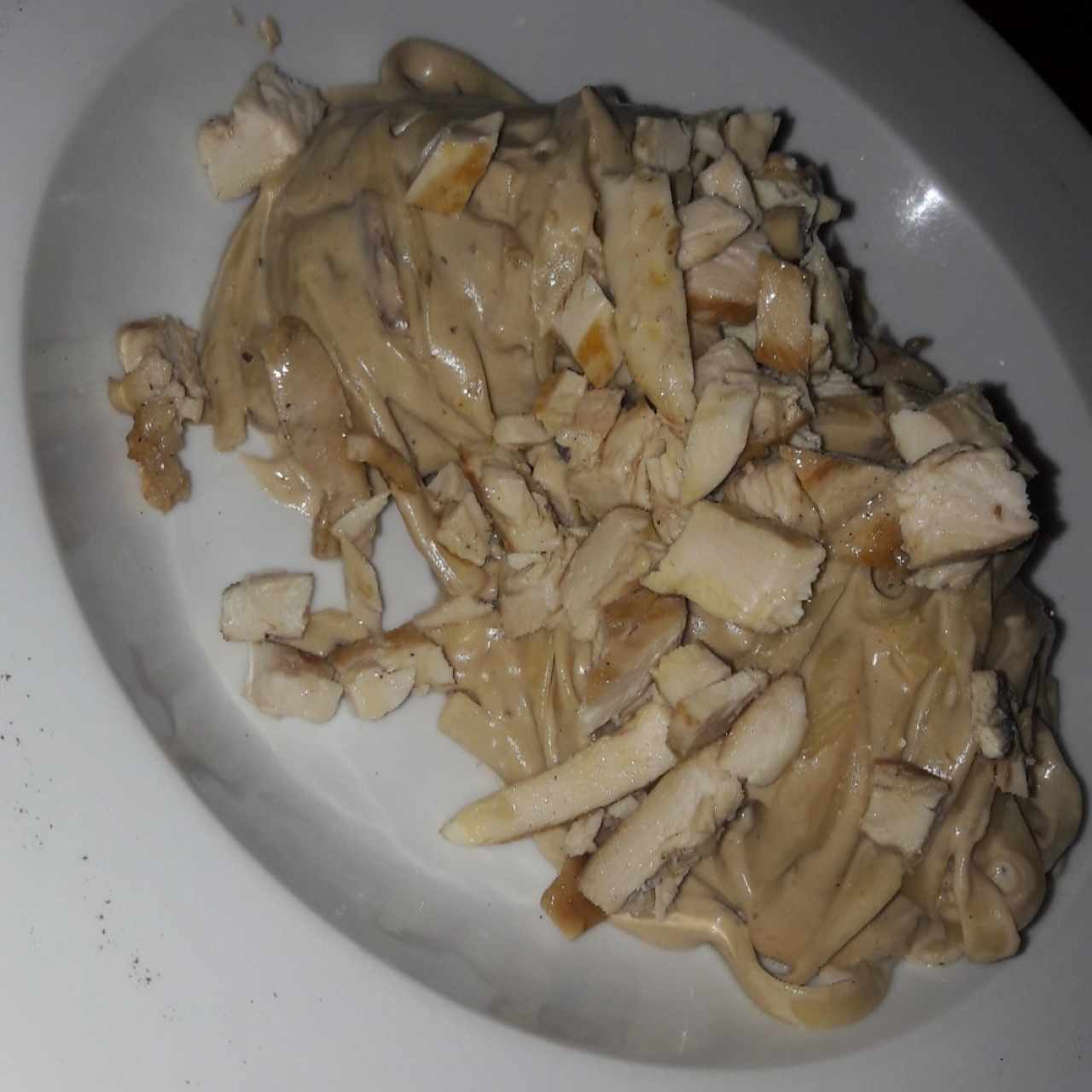 fetuccini con pollo