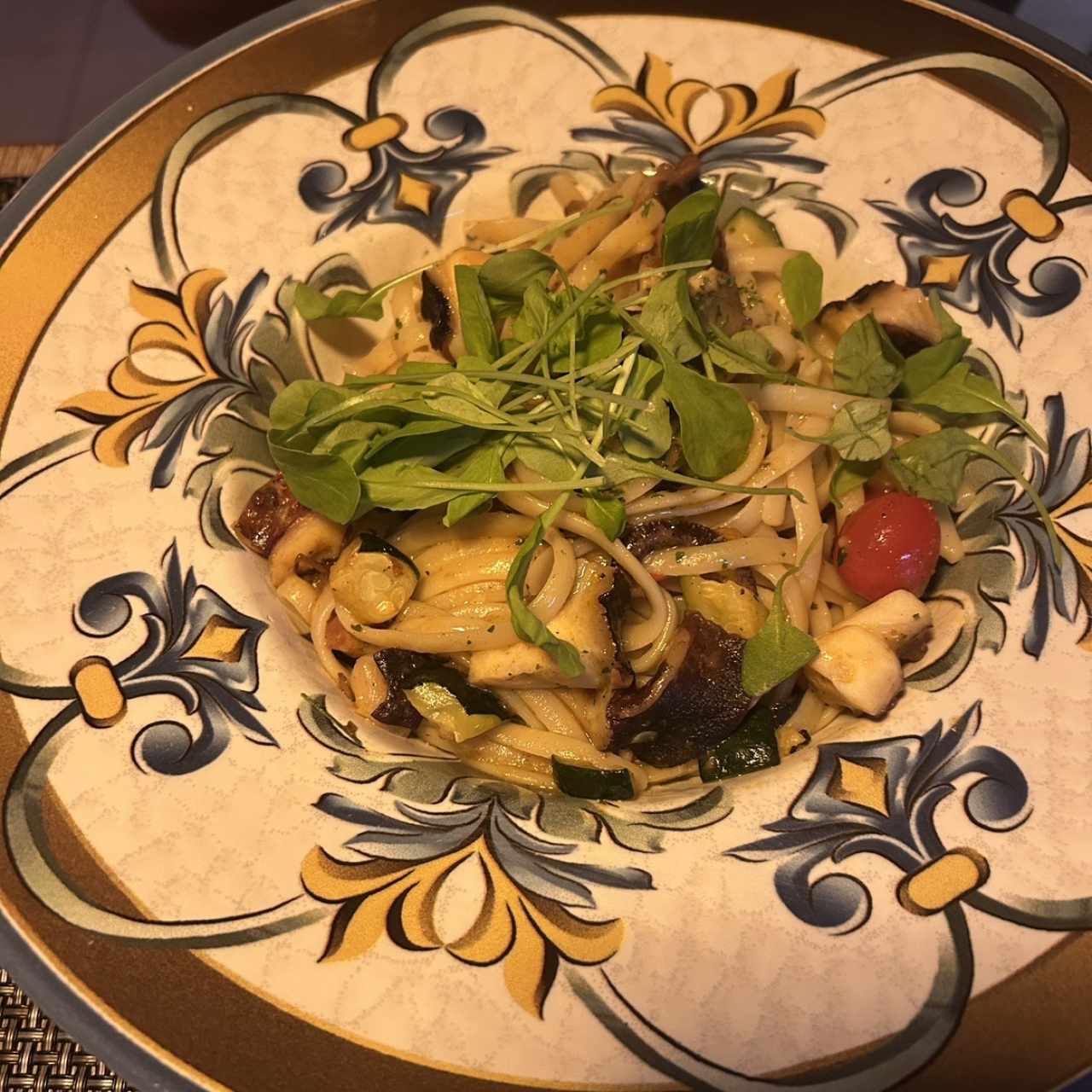 Linguini de Pulpo y Brócoli