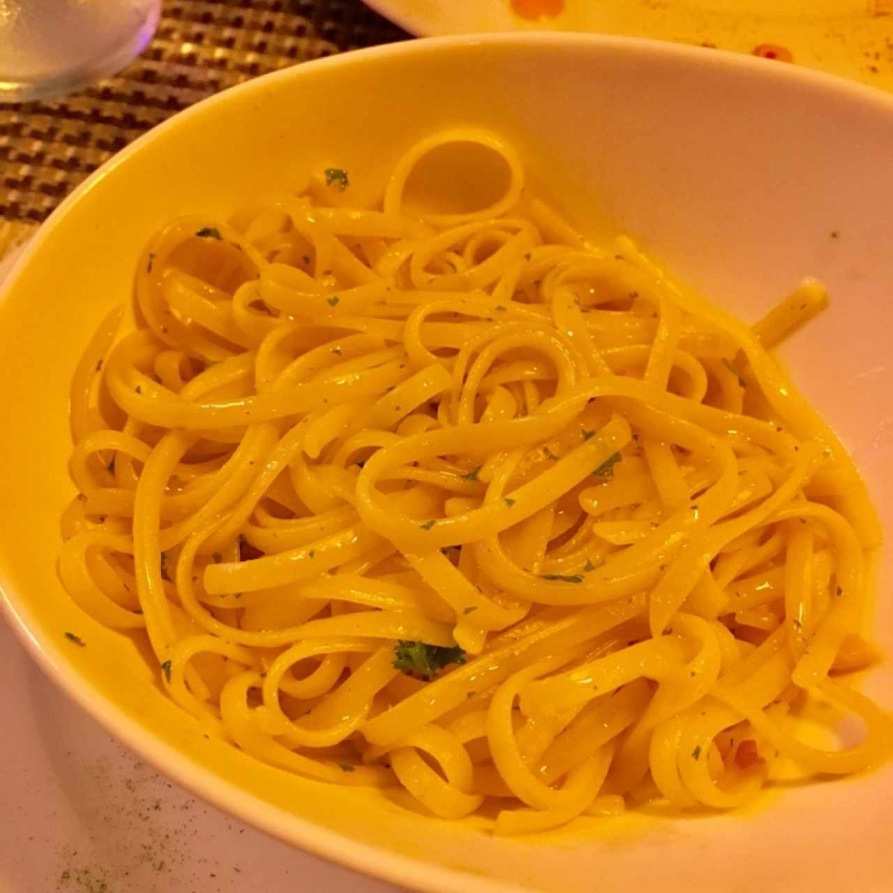 Espaguetti al óleo
