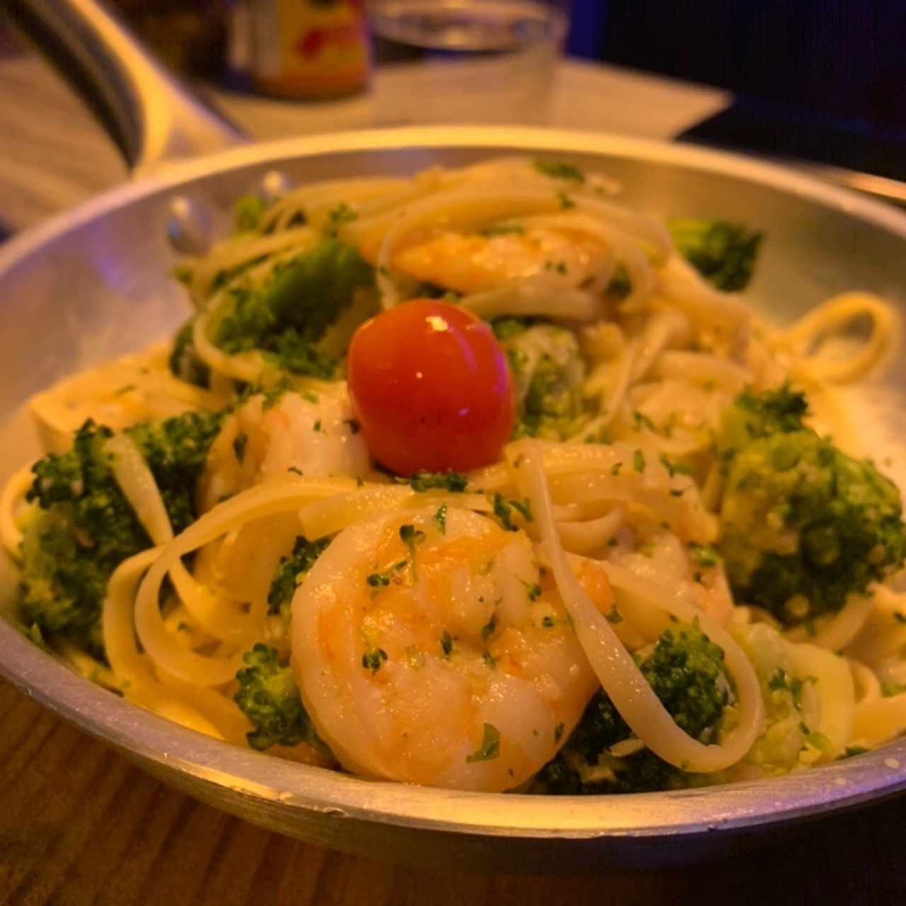 Pasta Camaron y brocoli