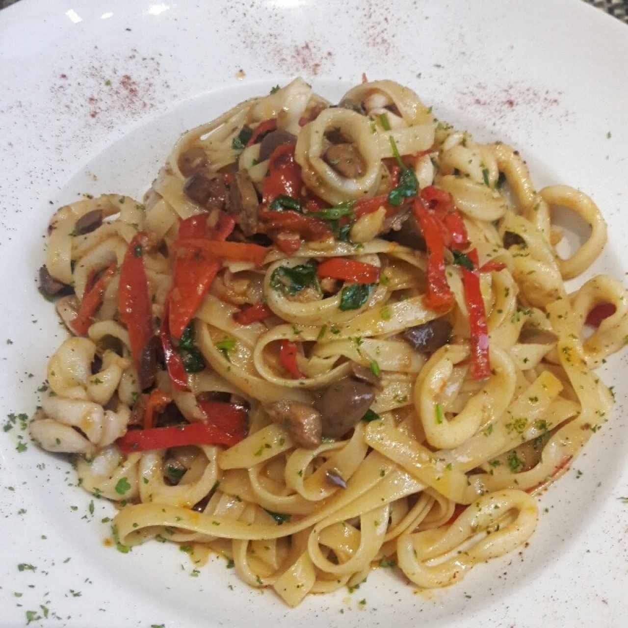 Pappardelle a la Santorini