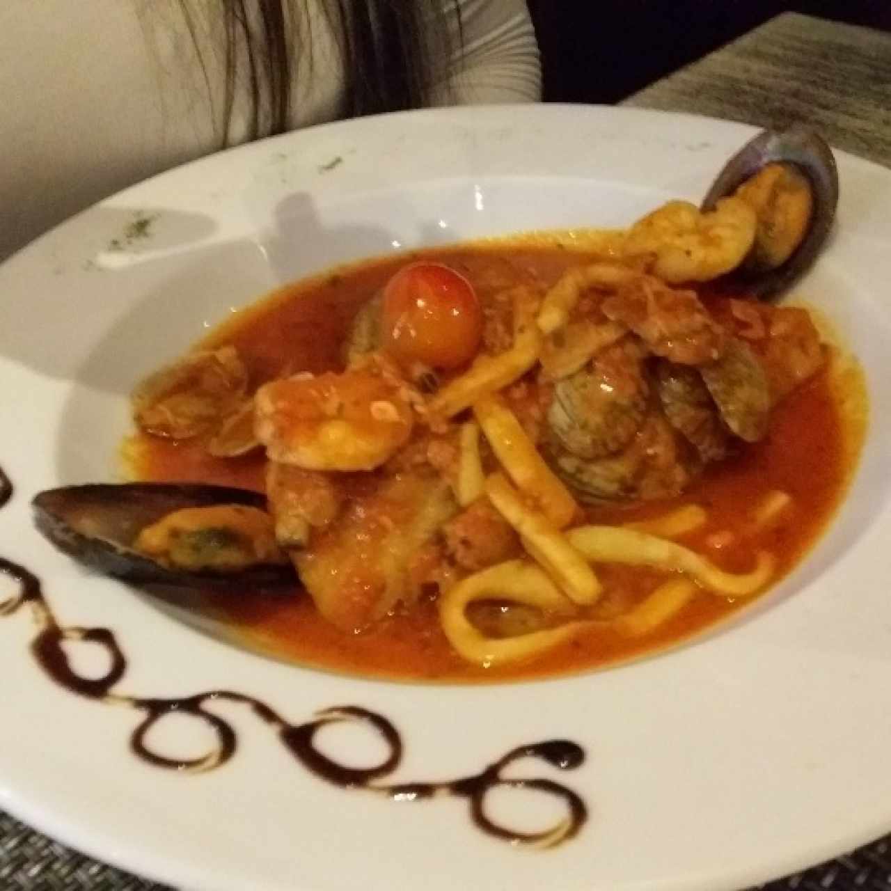 Filete de Corvina a la Marinera.