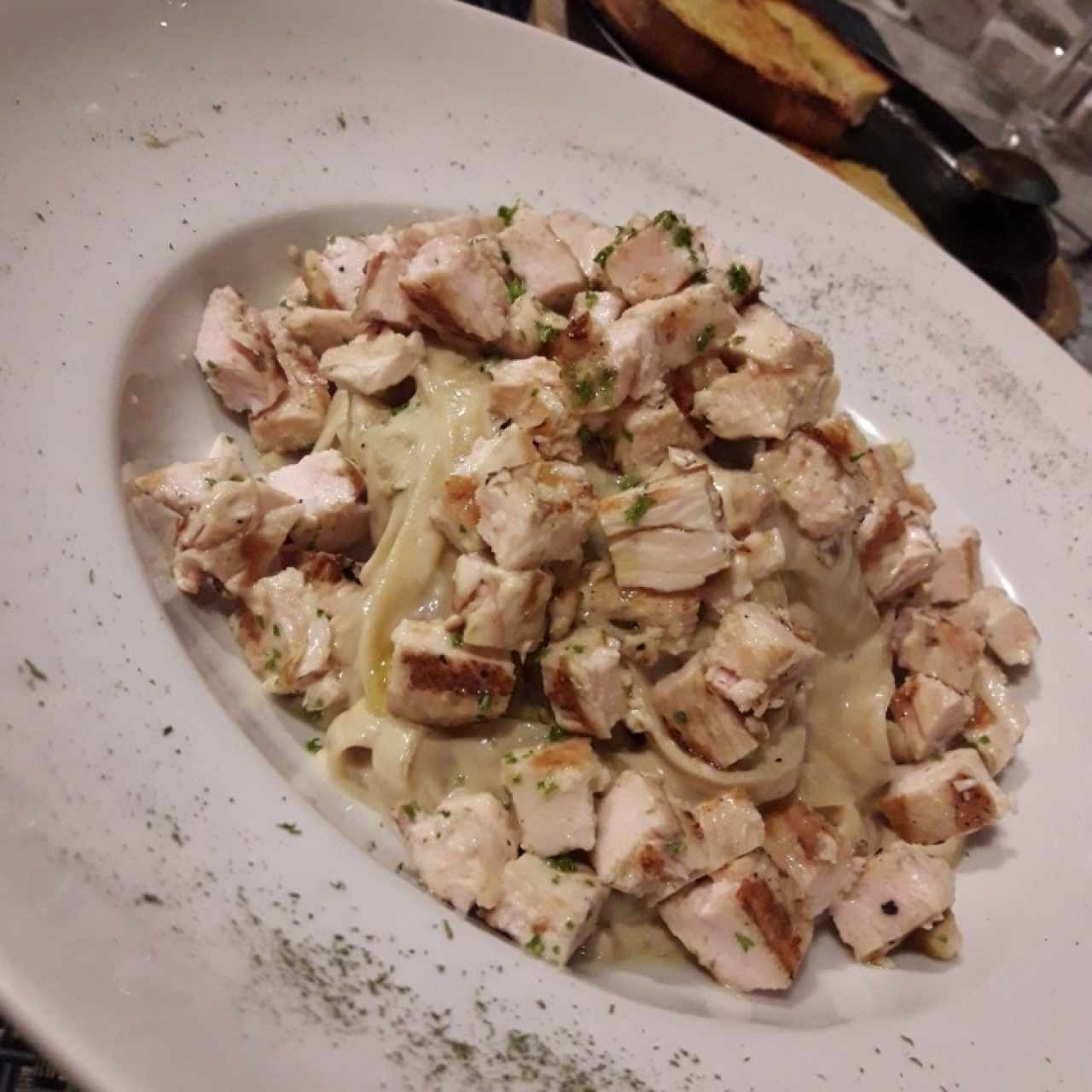 fettucine la strega con pollo