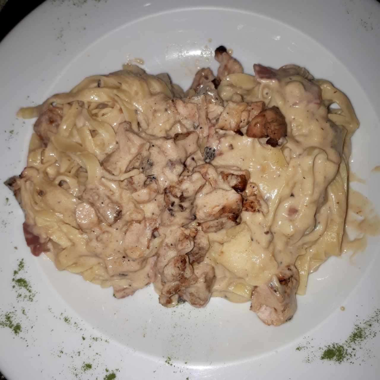 Fettuccine a la Strega con Pollo
