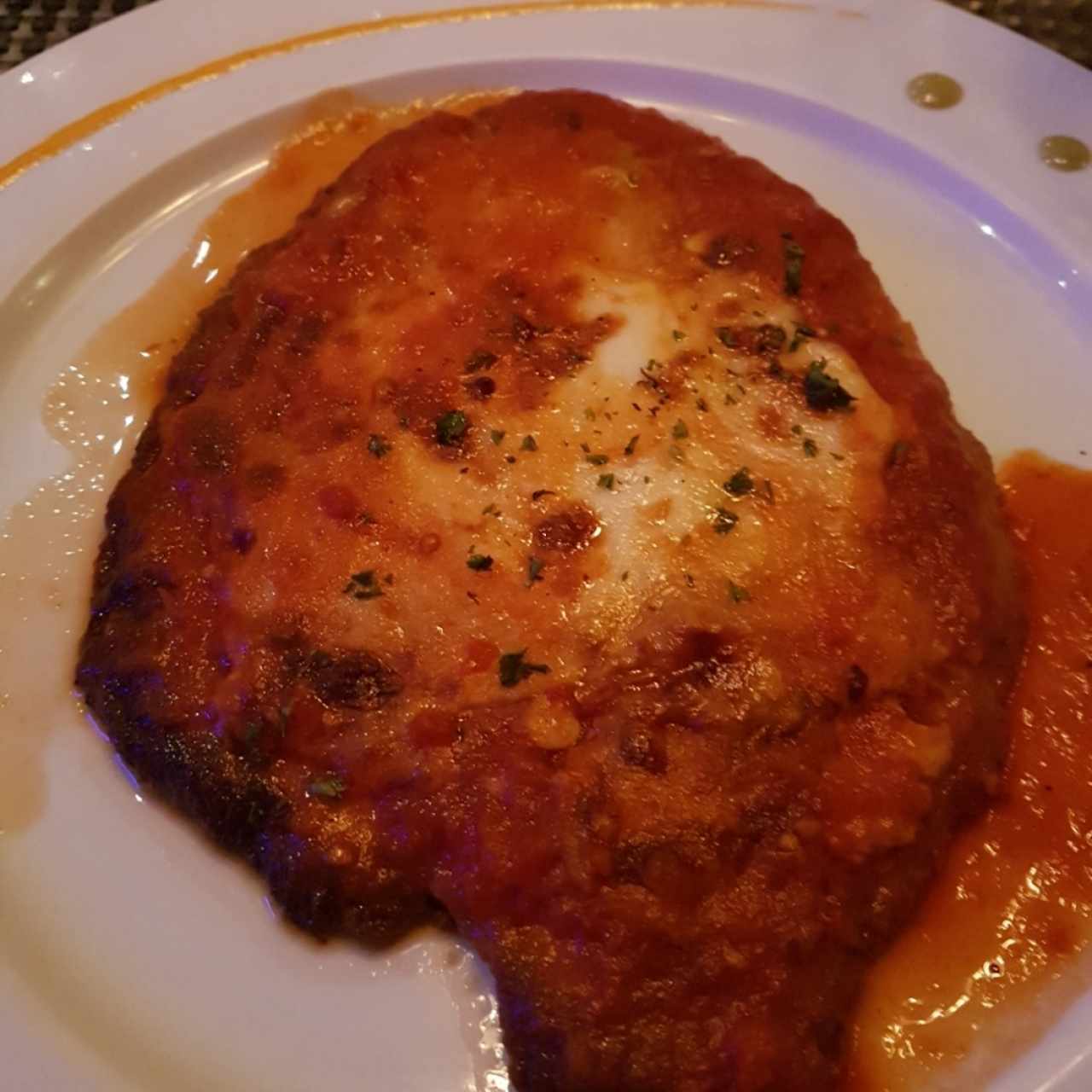 Cotoletta de Pollo a la Parmesana