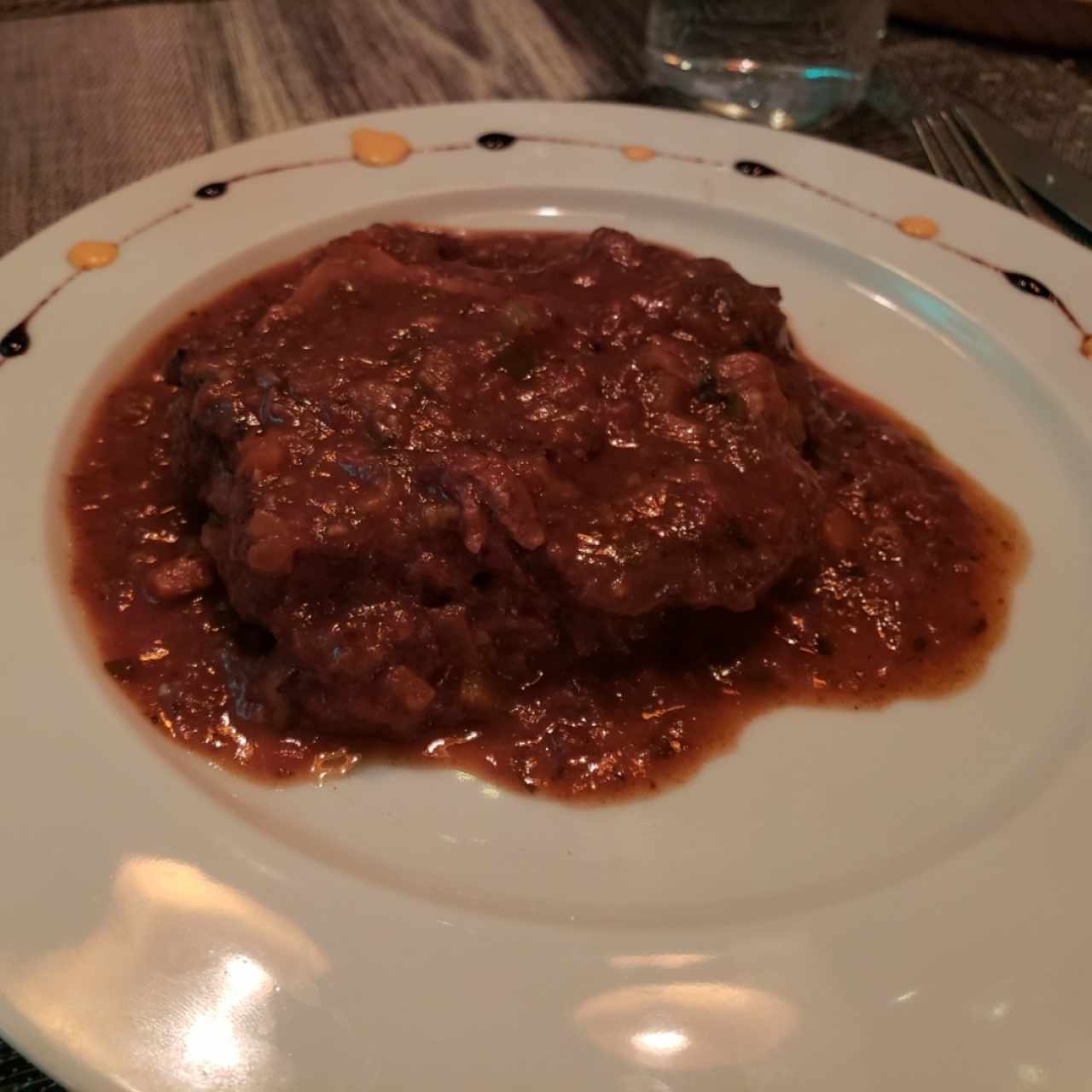 Ossobuco de Res con Linguini a la Crema