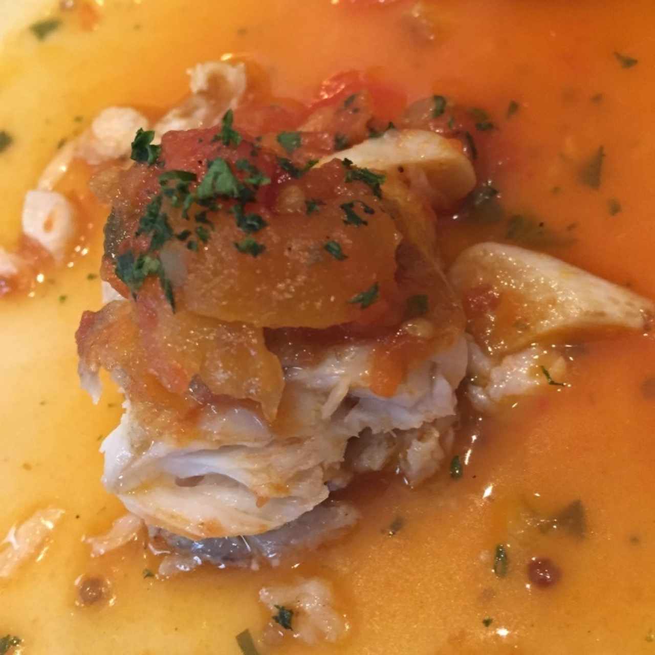 Filete de Corvina a la Livornesa
