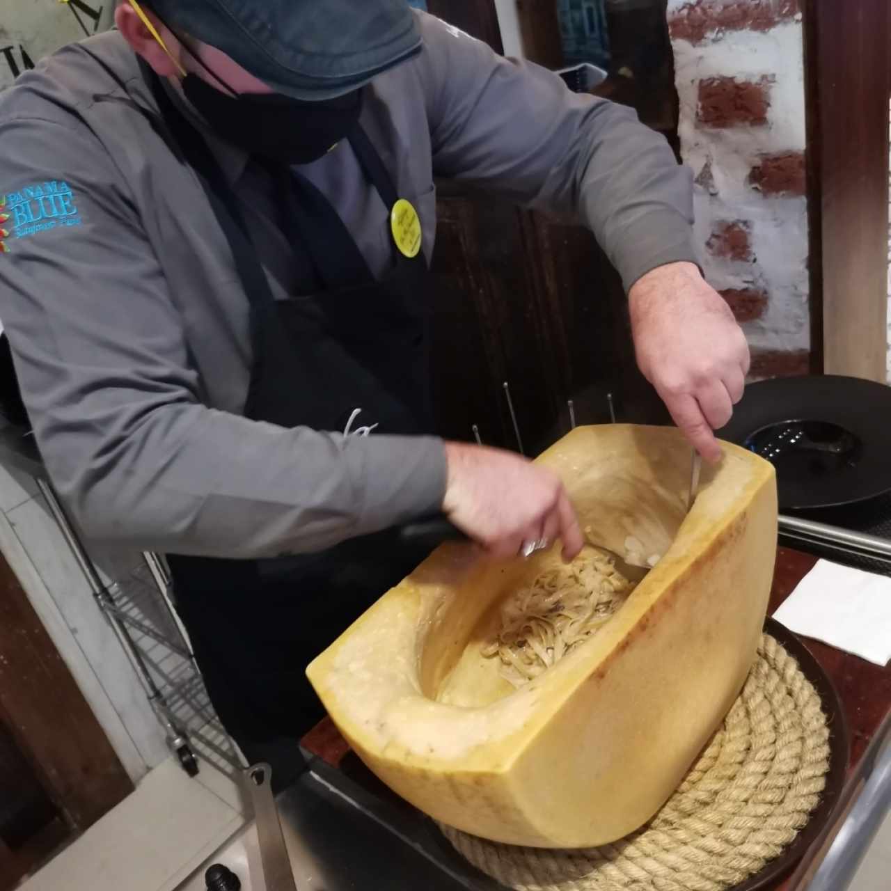Preparación del Fetucini Strega
