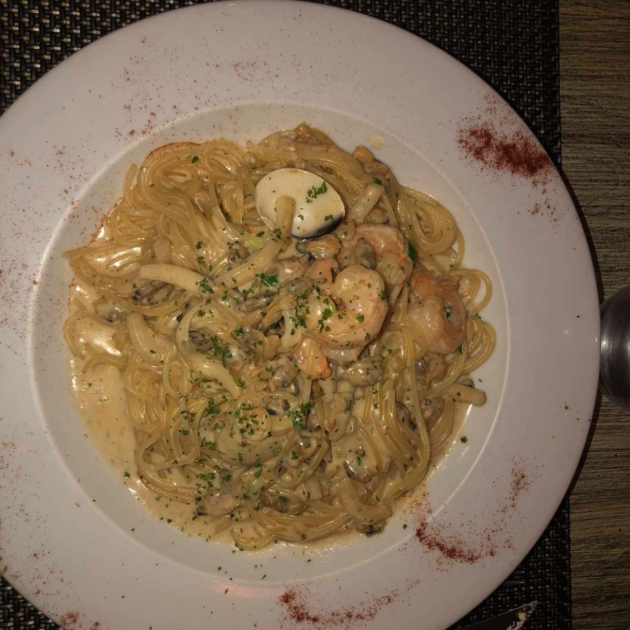 Pasta con mariscos 